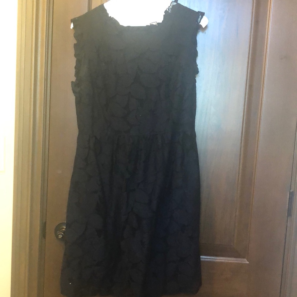 Black floral dress
